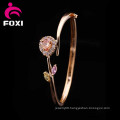 Heart Flower Design Fashion Charm Copper Jewelry Bangles